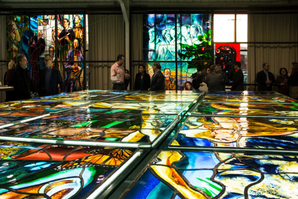 Judson Studios Awarded U.S. Congressional, State of California Senate, and California Legislature Assembly Recognitions at Reception for Completion of the World's Largest Fused Glass Window at Judson Studios. February 11, 2017. South Pasadena, CA.