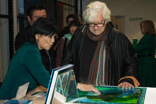 Judson Studios Awarded U.S. Congressional, State of California Senate, and California Legislature Assembly Recognitions at Reception for Completion of the World's Largest Fused Glass Window at Judson Studios. February 11, 2017. South Pasadena, CA.