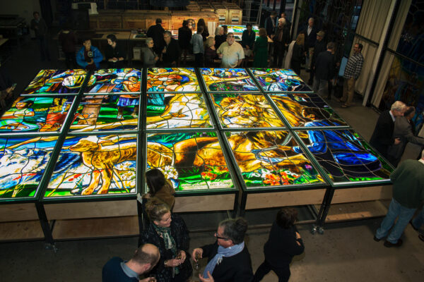 Judson Studios Awarded U.S. Congressional, State of California Senate, and California Legislature Assembly Recognitions at Reception for Completion of the World's Largest Fused Glass Window at Judson Studios. February 11, 2017. South Pasadena, CA.