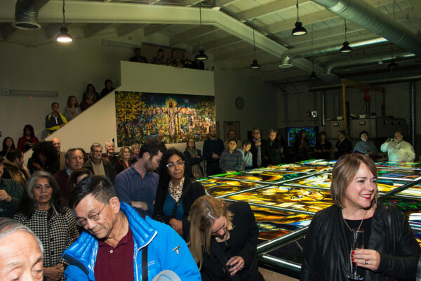 Judson Studios Awarded U.S. Congressional, State of California Senate, and California Legislature Assembly Recognitions at Reception for Completion of the World's Largest Fused Glass Window at Judson Studios. February 11, 2017. South Pasadena, CA.