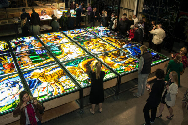 Judson Studios Awarded U.S. Congressional, State of California Senate, and California Legislature Assembly Recognitions at Reception for Completion of the World's Largest Fused Glass Window at Judson Studios. February 11, 2017. South Pasadena, CA.